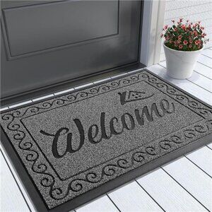 Welcome Mat, Heavy Duty Sturdy Door Mats for Home Entrance Outdoor Indoor